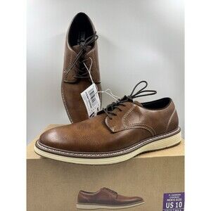 NEW Steve Madden P-Jansen Oxford Cognac Casual Lace Up Shoes, Men's Size 10